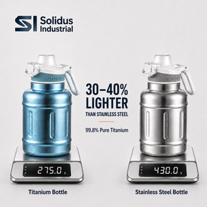 <b>Large</b> Capacity 1.4L Pure Titanium Tumbler, Lightweight Eco-Friendly Insulated Sports Water Bottle, 12-24h Heat Preservation - Product Image 4