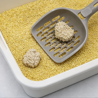 Litière pour chat biodégradable à base de millet végétal, écologique, jetable dans les toilettes, agglomération rapide, faible poussière, contrôle des odeurs, hautement absorbante, granulés brisés