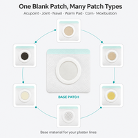 Patch thermique d'été en tissu non tissé thermorouleé, patch vierge respirant pour points d'acupuncture, pour la vente au détail