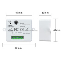 Kablosuz Uzaktan Kumandalı Anahtar Kablolama Gerektirmez Yapışkanlı Akıllı Anahtar 220V Devre Kesici Aydınlatma Kontrol Cihazı Model AHJK