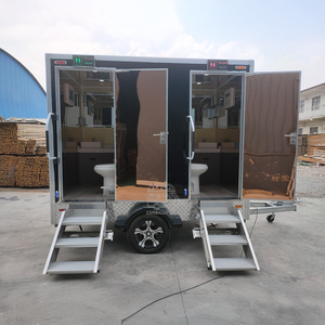Remorque de toilettes portables, toilettes à chasse d'eau, écologiques, durables, avec structure en acier galvanisé, pour appartement et usage extérieur - Product Image 2