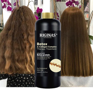 Riginas Label pribadi <span class=keywords><strong>Karatin</strong></span>, pelurus dan penguat perawatan rambut kolagen untuk botol 500ml - Product Image 3