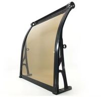 Auvent de balcon en polycarbonate facile à installer pour porte et fenêtre, abri de jardin extérieur