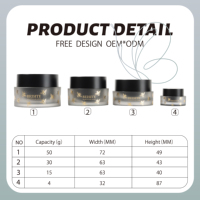 Nouvel Arrivage Pots en Plastique Vides 4g 15g 30g 50g pour Gel de Construction OEM/ODM Pots de Gel UV Personnalisés avec Couvercle Fournisseur de Pots Cosmétiques Ronds