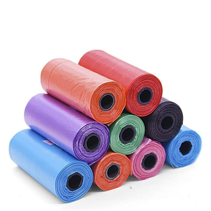 Rouleau de sacs poubelles en plastique avec cordon de serrage en gros, sacs poubelles colorés, sacs poubelles en gros, sacs poubelles en plastique - Product Image 1