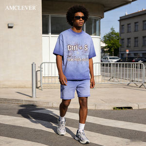 T-shirt 280G in cotone lavato effetto vintage con stampa batik e scritta 'Save Your Soul', girocollo, stile streetwear americano da uomo - Product Image 3