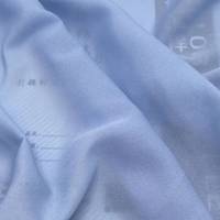 Tissu en polyester crêpe froissé effet mousseline de Chine, tissu en polyester chiffon