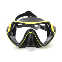 Masque de plongée à lentille unique Équipement de plongée professionnel pour adultes Masque de plongée en silicone
