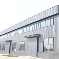 Bâtiment d'entrepôt préfabriqué en acier avec conception de la mise en page graphique