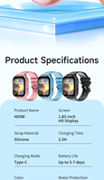 Jam Tangan GPS 4G Anak Terbaru dengan Kompas, Tahan Air IP67, Alarm Magnetik, Panggilan Video SOS, Layar LCD, Kompatibel dengan Kartu SIM