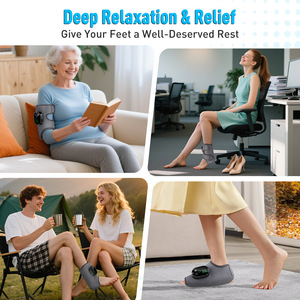 Heated Ankle Wrap <b>Massager</b> with Vibration | Rechargeable Hot Compress for Foot and Joint Relief Factory Direct - Product Image 2