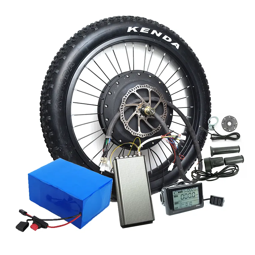 Kit de conversión eléctrica para motocicleta, carcasa de batería de bicicleta eléctrica de alta potencia, motor de cubo de 3000w, 72v, precio barato