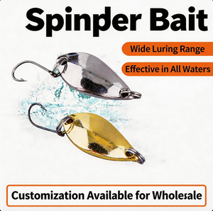 Leurres en forme de cuillère vierges en or et argent de 2,5g, 3,5g, 5g, leurres de pêche bioniques pour l'eau douce - Product Image 2