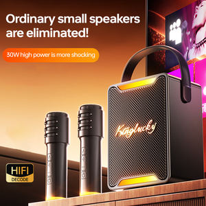 ลำโพงคาราโอเกะพกพา Kinglucky K22 BT5.3 สำหรับใช้งานกลางแจ้ง พร้อมไมโครโฟน ระบบเสียงไร้สาย ผลิตโดยโรงงาน OEM - Product Image 2