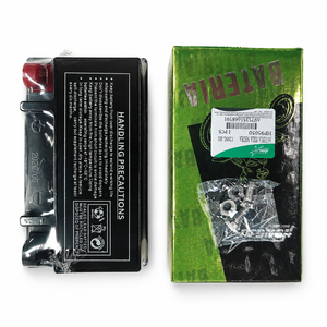 Batterie de moto au plomb-acide sèche pré-chargeée Hongju 12N9L <span class=keywords><strong>BS</strong></span> 12V 9Ah <span class=keywords><strong>MF</strong></span>, scellée et sans entretien, pour démarrage de moto, vente en gros - Product Image 1