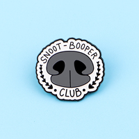 Pin Kerah Klub Snoot-Booper untuk Tas Ransel Wanita Pria, Pin Enamel dengan Kutipan, Bros untuk Pakaian, Tas Kerja, Lencana, Aksesoris Pin