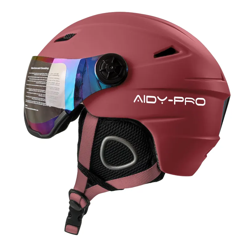 Oem 16 년 제조업체 경량 스키 스노우 보드 헬멧 하이 엔드 맞춤형 스노우 스키 헬멧 바이저 스노우 고글 헬멧