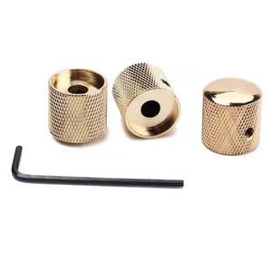 Cromo negro oro bronce Metal tono volumen perilla potenciómetro <span class=keywords><strong>sombrero</strong></span> empuje <span class=keywords><strong>guitarra</strong></span> eléctrica perilla con agujero para piezas de <span class=keywords><strong>guitarra</strong></span> - Product Image 5