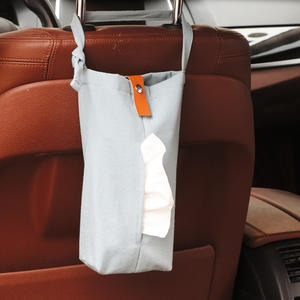 Cotton Road - Funda colgante nórdica de lona para pañuelos, en colores blanco, gris y azul pavo real, de tela multiusos para coche y hogar - Product Image 5
