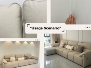 Furnitur kulit desainer dapat disesuaikan baru 2024 Sofa <span class=keywords><strong>PVC</strong></span> 1.1mm dengan pola Lychee Premium UNTUK Sofa dan tas dekoratif - Product Image 5