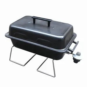 Outdoor Indoor Camping Kitchen Square Box Portable Folding Mini Charcoal Barbecue Grills Tabletop Easycary Bbq Gas Grill