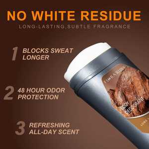 Déodorant en stick à la fraîcheur non irritante 48H, fraîcheur longue durée, durable pour homme - Product Image 3