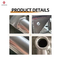 Sistema de Exhibición Modular con Estructura Cuadrada de Aleación de Aluminio, Certificado TUV, Plateado/Negro, Antioxidante, Rápido
