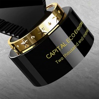 Nouveau logo personnalisé trophée en forme de feuille de cristal noir certificat souvenir graver impression laser cadeau pour invité avec base