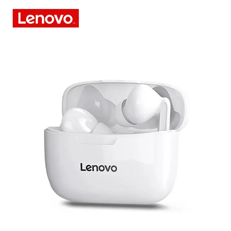 Original Lenovo Touch Control Mini Wireless Headset Headphone with Mic Earpiece for Apple Headphones Sport Running TWS Earbuds