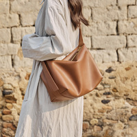Grand Sac à Bandoulière Polyvalent en Cuir Véritable pour Femme, Nouveau Modèle 2026, Élégant, Luxe Léger, Grande Capacité, Porté Épaule ou Sous le Bras