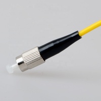 Kabel Patch Fiber Optik Single Mode Simplex 1 Core FC SC SM 9/125um OS2 G652D G657A1 Panjang Sesuai Pesanan, Kabel Jumper Berjaket Kuning