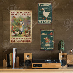 ป้ายโลหะวินเทจลายแมวดำสไตล์เรโทร สำหรับตกแต่งผนังห้องน้ำ สวน หรือห้องนั่งเล่น - Product Image 6