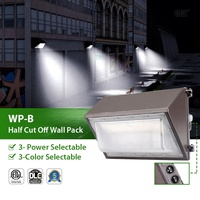 Luminaire mural LED extérieur ETL DLC avec photocellule 60W 80W 100W 120W
