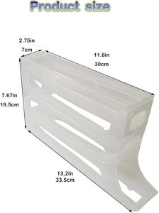 Caja de Almacenamiento de Huevos de 3 Niveles, Tipo Vertical, Plástico de Grado Alimenticio, Contenedores de Almacenamiento para Cocina, Producto de Uso Diario - Product Image 2