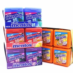 Goma de Mascar con Sabor a Frutas, Sin Azúcar, con Xilitol, en Forma de Cubo, Multicolor, Dulces Tropicales con Sabor a Frutas - Product Image 5