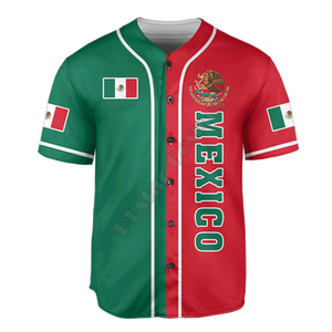 2023 월드 야구 클래식 뉴 헨리 셔츠 멕시코 국기 프린트 폴로 티셔츠 M 모자 조절 가능한 모자 멕시코 국기 티셔츠 - Product Image 4