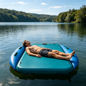 Hailebao Plateforme Flottante Gonflable en PVC Drop-stitch pour Yoga et Lutte, Épaisseur 0,7 mm, Écologique, Durable, Portable et Pliable pour Piscine - Product Image 2