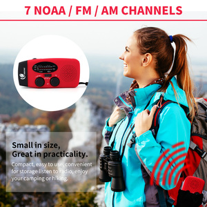 Đài Phát Thanh Năng Lượng Mặt Trời Tragbar Đài Phát Thanh Kurbelradio Notfallradio Mit Kurbel Máy Phát Điện Đài Phát Thanh FM Mit 2000MAh - Product Image 6