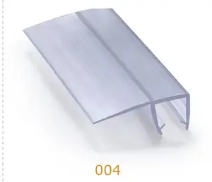 Sello Popular para baño, material de PVC transparente, plástico, producto para puerta corredera de vidrio, impermeable e insonorizado 004