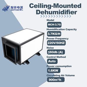 Потолочный осушитель воздуха WETWELLS с регулируемой влажностью для помещений до 100 м² ㎡   200 ㎡   Промышленный осушитель воздуха для теплиц 220В, новый, усиленный - Product Image 2