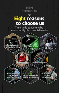 <span class=keywords><strong>Reloj</strong></span> Inteligente Deportivo para Exteriores KR82 con GPS, Pantalla AMOLED HD, Brújula, Monitoreo de Salud con IA, Linterna, para Hombre - Product Image 6