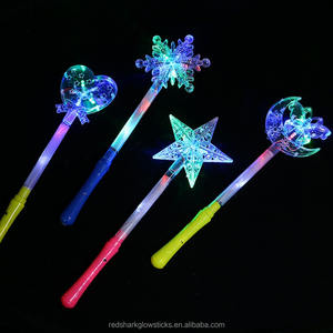Accendi il bastone di cristallo con stella magica vendita calda per bambini che accendono giocattoli led illuminano regali promozionali di carnevale di bobo party - Product Image 3