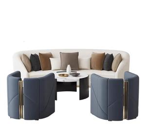 Vàng Đóng Khung Khách Sạn Sang Trọng Tiếp Nhận Ghế Hội Trường Đồ Nội Thất Ý Hình Bán Nguyệt Ghế Cafe Thiết Kế Hiện Đại Ghế Phòng Khách - Product Image 4