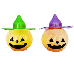 Pot à bonbons en forme de citrouille d'Halloween 600ml, réutilisable, en PET, bouteille décorative pour la décoration de fête - Product Image 4