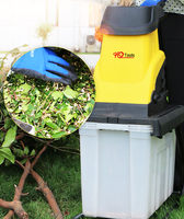 HYstrong 2500W concasseur de branches électrique petit ménage verger arbre branche concasseur boîte de collecte concasseur de branches