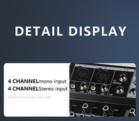 Console de Mixage Audio Professionnelle RP-8 8 Canaux avec DSP, Contrôleur de Scène, Table de Mixage Audio Numérique pour DJ