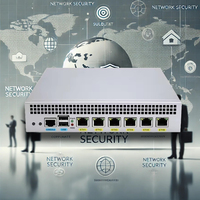 J6412 6Lan Mini PC dengan 6 2.5 Gigabit LAN Router Barebone Firewall jaringan Server VPN kategori produk