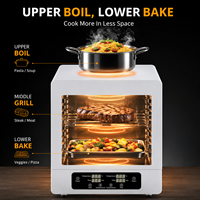 Kompor Listrik dengan Oven JingXin 800 ° Kompor Keramik C Pemanasan Cepat untuk Steak Pizza Pesta Luar Ruangan