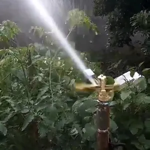 Garden Irrigation Sprinkler 360 Degree Rotary Sprinkler With Tripod Automatic Watering