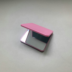 Promotional Gift Small Mirror Portable Makeup Mirror with Logo Foldable Double Sided Travel Mirror for Cosmetic